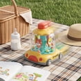 thumbnail image 6 of Push Button Spinning Car Toy for Kids, Early Learning Educational Sliding Toy Car with Hand-Eye Coordination, Yellow Friction Powered Vehicle for Toddler Boys Girls, 6 of 6
