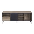 thumbnail image 2 of TV Stand with 1 Drawer and Open Compartments Brown and Black - Saltoro Sherpi, 2 of 4