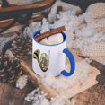 thumbnail image 5 of 3dRose, Large Gold French Horn, 11oz Two-Tone Blue Mug, 5 of 7