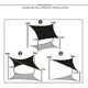 thumbnail image 3 of 2 X 4 Meter Waterproof Sun Shade Sail Outdoor Awnings For Garden Yard Sails Pool Partio Sun-shelter, 3 of 4