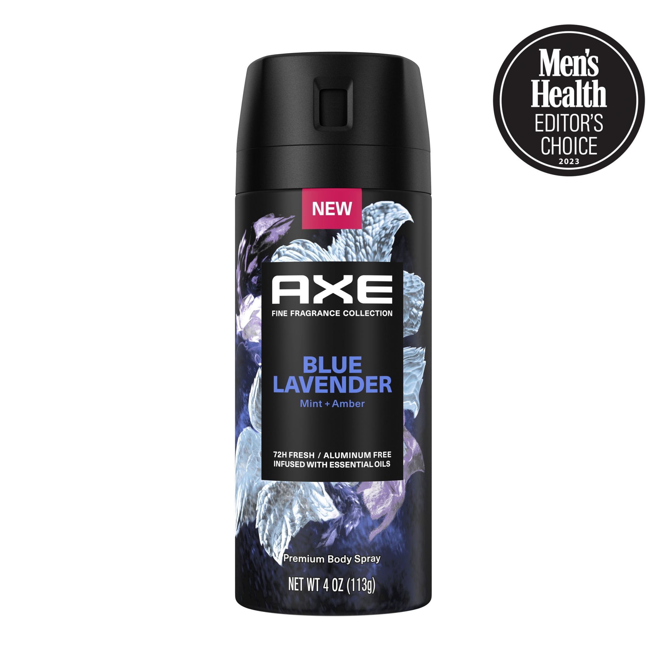 Ed Udrydde Resten Axe Fine Fragrance Collection Premium Deodorant Body Spray for Men Blue  Lavender, 4 oz - Walmart.com