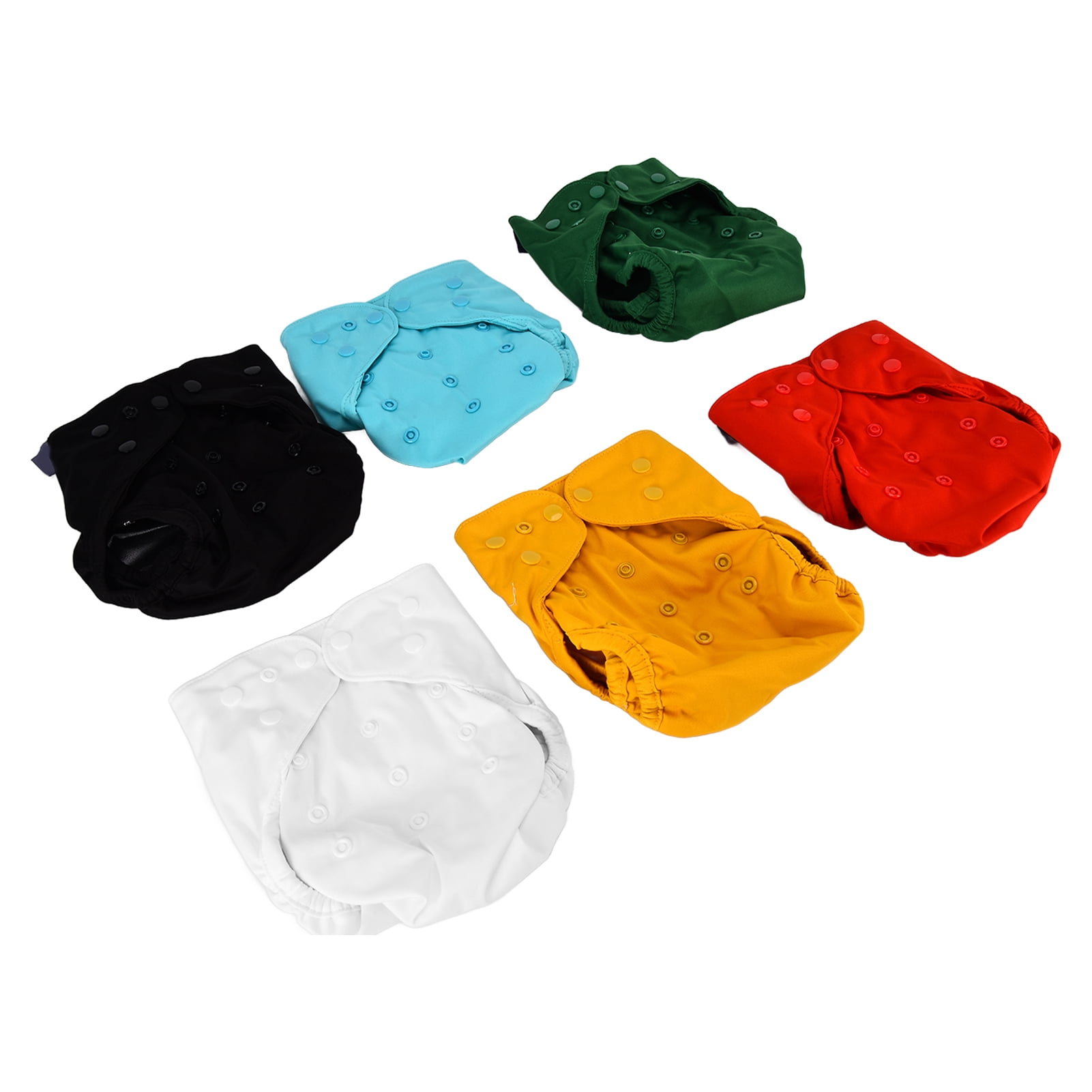6 Pcs Baby Cloth Diaper Covers Adjustable Reusable Clothes Covers for Fitted Diapers