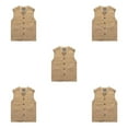 thumbnail image 3 of Baohd Versatile And Durable Cotton Vests With Pockets For Men Comfortable To Wear khaki M 5Set, 3 of 6