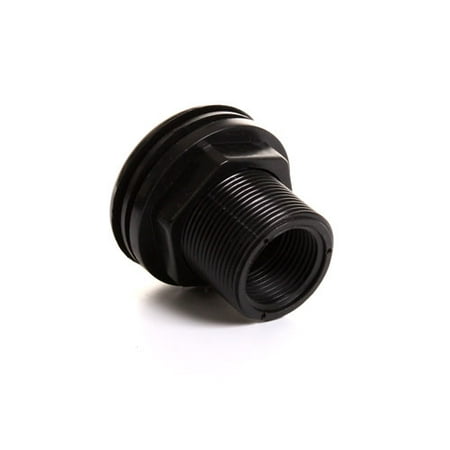 Threaded Bulkhead - Lifegard Aquatics Double Threaded Bulkhead - 3/4