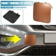 thumbnail image 2 of Unique Bargains Front Bumper Tow Hook Towing Eye Cover Cap 622A0-5AA1H 622A0-5AA0H for Nissan Murano 2015-2019 Brown, 2 of 6