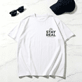 thumbnail image 5 of Men's 100% Cotton Short Sleeve Crewneck Graphic T-Shirt, Soft Breathable Moisture Wicking Casual Basic, 5 of 7