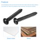 thumbnail image 4 of Tornillos autorroscantes de hexágono Uxcell, tornillo de madera de acero al carbono M5 x 35mm, paquete de 25, 4 of 4