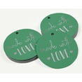 thumbnail image 3 of Inkdotpot 50 Pack Made With Love Text Favor Paper Tags Craft Real Silver Foil Hang Tags, 3 of 6