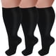 thumbnail image 1 of 3 Pares de Calcetines de Compresión Talla Grande para Mujer y Hombres de Pantorrilla Ancha 20-30mmhg Extra Grandes hasta la Rodilla con Soporte para la Circulación, 1 of 5