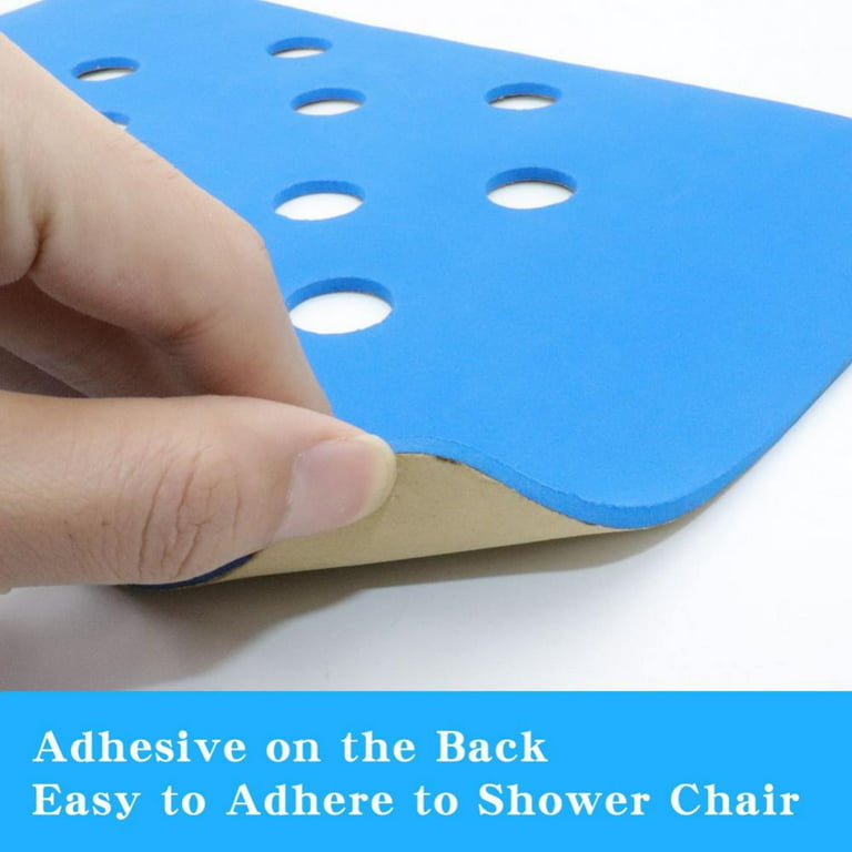 Waterproof Shower Chair Pad Cushion Cover Bath Seat,Bathroom Transfer Bench,Stickable Coldproof Soft Foam Fit Bath Chair, Padded Shower Stool Seat Mat