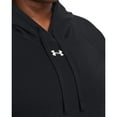 thumbnail image 3 of Women's Under Armour Rival Fleece Hoodie Color: Black White Size: X LARGE, 3 of 5