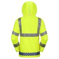 thumbnail image 2 of iCreek Reflective Safety Jacket High Visibility Rain Jacket for Men & Women( Yellow,L ), 2 of 6
