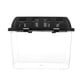 thumbnail image 2 of Black Plastic Reptile Breeding Box for Pet Use Transparent and Durable with Ventilation Hole 7.8x7.8x5.9 inches, 2 of 5