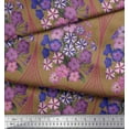 thumbnail image 3 of Soimoi Rayon Fabric Geometric & Flower Artistic Printed Fabric 1 Yard 56 Inch Wide, 3 of 3