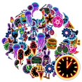 thumbnail image 3 of 35pcs-50pcs Neon Stickers Stationery Stickers Cartoon Animal Stickers Kids Stickers for Laptops Suitcase Fridge, 3 of 9