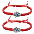 thumbnail image 1 of 2pcs Pulsera de ojo malvado hecho a mano Evil Oye Entento Pulsero ajustable Amuleto Pulseras de amuleto, 1 of 8