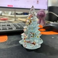 thumbnail image 5 of SHENGXINY Artificial Mini Christmas Tree for Table Decor,Christmas Gift,Resin Christmas Tree, Home Mini Decoration,Tabletop Ornaments Multicolor 2.16x3.34in, 5 of 6