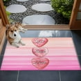 thumbnail image 4 of Valentine's Day Love Washable Area Rug&nbsp;2x3 ft Heart Desserts Gradient Pink Abstract Soft Rectangle&nbsp;Rugs for Living Room, Non Slip Carpet for Bedroom&nbsp;Entryway Dining Room, 4 of 9