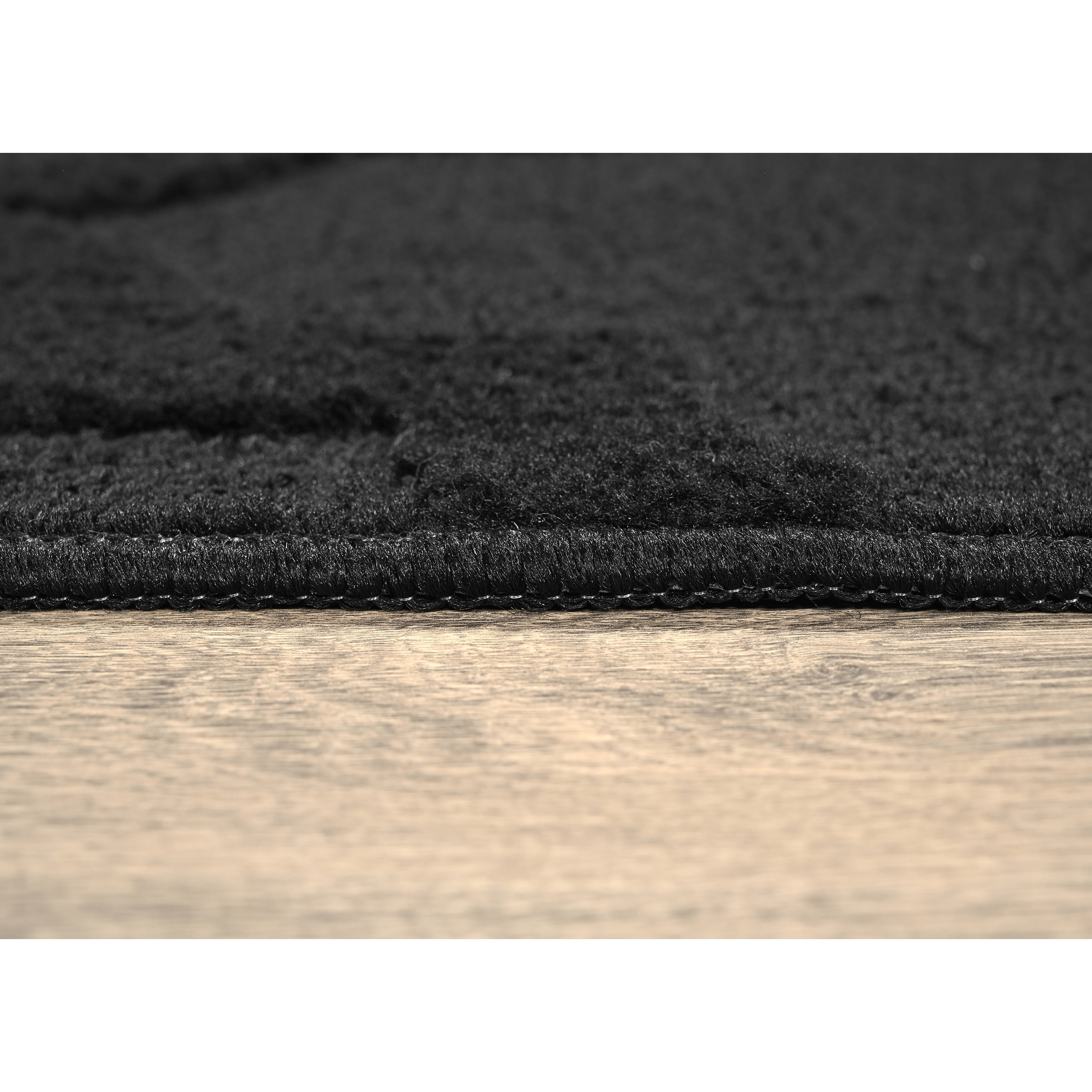 Garland Rug Quatro Polypropylene Black Indoor Area Rug, 7'6" x 9'6"