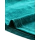 thumbnail image 5 of Blusa de mujer con cuello en V y manga larga de terciopelo con pliegues delanteros y botones Verde L, 5 of 5