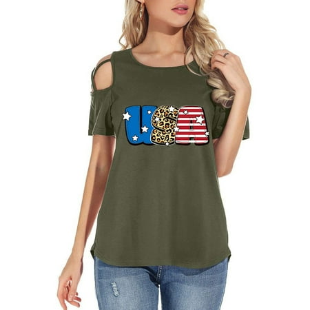 

CYMMPU Women Clothing Going Out Shirt Sleeveless Tops Tunic Tees Summer Blouses One Shoulder Tops Tube Tops Corset Tops Flowy Tops Army Green