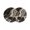 Black, variant on Red Marble Round 15 Inch Placemats Set of 6, Grey Gold Texture Vintage Farmhouse Art HeatResistant Non Slip Place Mats for Dining Table, Wipeable Braided Kitchen Table Mats for Housewarming
