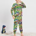 thumbnail image 2 of Plants Vs Zombies Plants-vs-zombies-all-plants Little Big Bo-ys Gi-rls Pajamas Set Long Sleeve Ki-ds PJs Sleepwear, 2 of 8