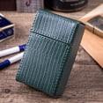 thumbnail image 2 of PU Leather Cigarette Box Case Lighter Holder Case Herb Tobacco Storage Box Case Smoking Cigarette Case Cigar Case Smoker Gift (Lizard grain Black), 2 of 6