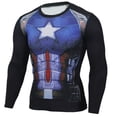 thumbnail image 1 of Rashguard Gym Man Fitness Long Sleeve Compression Shirt Bat Spider Superhero Print Fashion Cloth For Running Training Exercise, 1 of 5