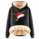 thumbnail image 1 of WILLBEST Sudadera Deportiva para Mujer, con Estampado de Letras Navideñas, Estilo Sudadera con Capucha, de Lana, Cálida, Ideal para El Invierno Modelo 981 XXX-Grande, 1 of 4