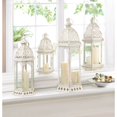thumbnail image 3 of Zingz & Thingz Distressed Vintage Style Large Candle Lantern - 19.75" - White, 3 of 4