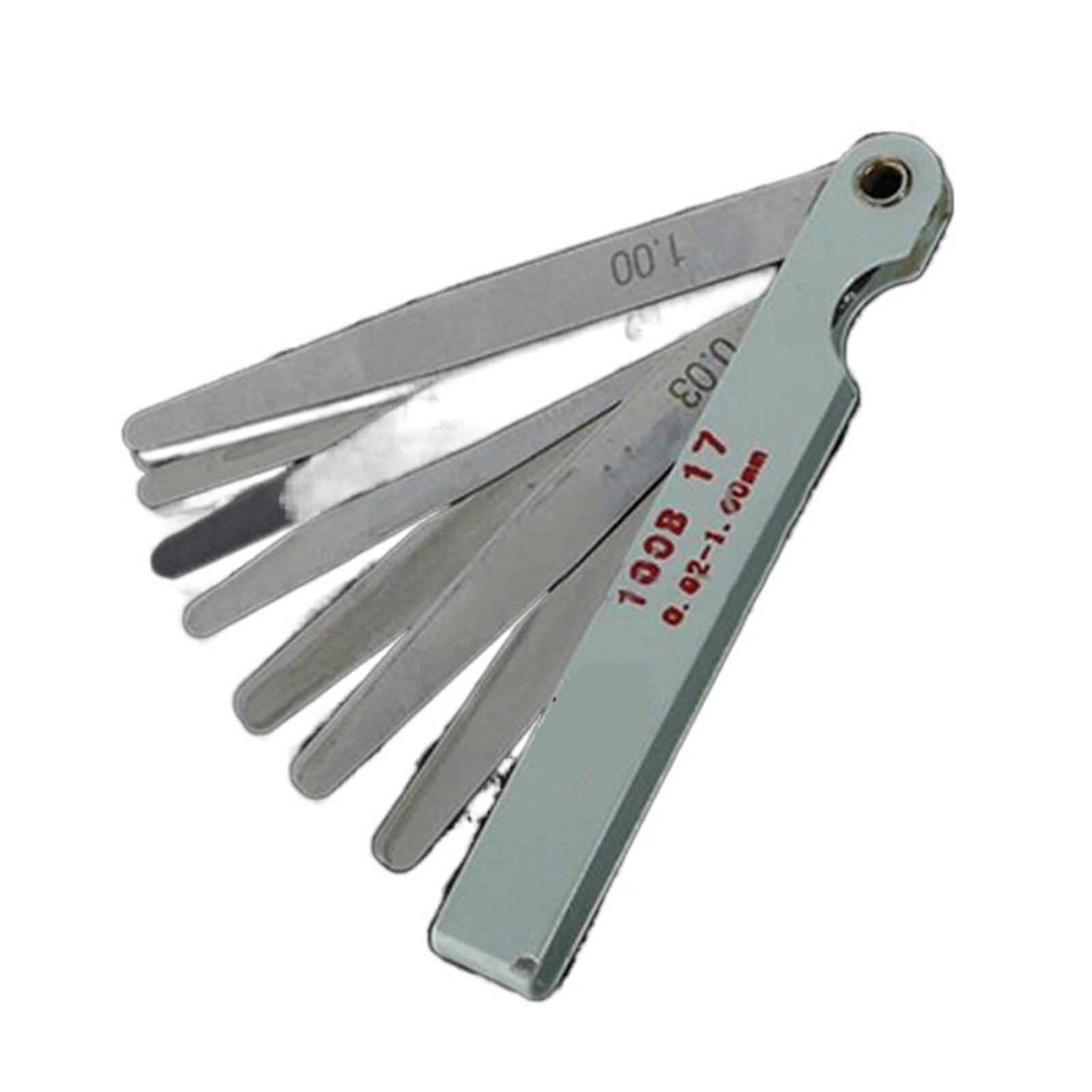 Feeler Gauge Filler 0.02mm To 1mm Metric Thickness Measurement Layout Tool 100mm Long 17 Blade ,Easy to Use