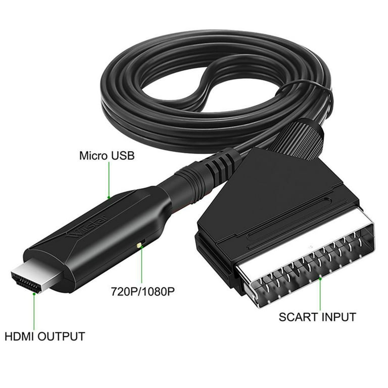 Câble USB Convertible Péritel To Hdmi pour Tv Dvd