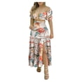 thumbnail image 2 of Puntoco moda mujer verano estampado floral Casual manga corta top + falda conjunto liquidación Puntoco Puntoco-3716, 2 of 9