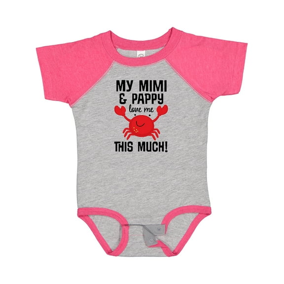 Inktastic Mimi and Pappy Love Me Boys or Girls Baby Bodysuit