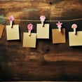 thumbnail image 4 of SHISUYAN 30pcs Pink Ocean Theme Wooden Peg Beautiful Shell Design Photo Clip Pin Note Memo Holder, 4 of 9