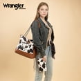 thumbnail image 7 of Wrangler Tote Bag for Women 2PCS Purses and Handbags Drawstring Shoulder Bag with Chain Straps, Cow-Brown, 7 of 7