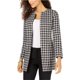 thumbnail image 1 of Chaqueta Kasper Tweed Houndstooth Blazer para mujer, negro, 18, 1 of 1