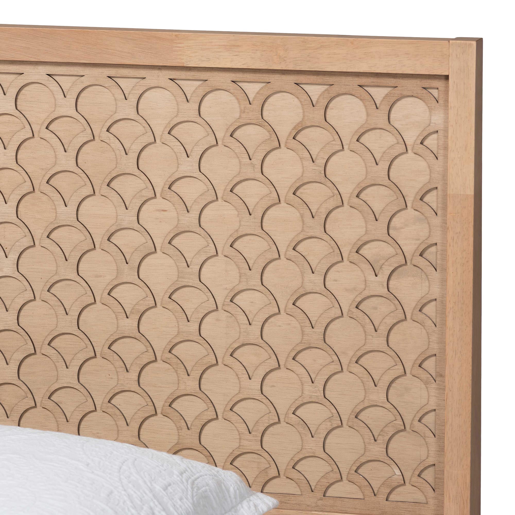 Baxton Studio Lara Modern Bedroom Set, 3-Piece, Twin, Oak Brown