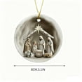 thumbnail image 2 of Nativity Christmas Ornaments, New Christian Ornaments Jesus Nativity Ornament Christmas Tree and Window Decor, Catholic Religious Gifts for Family Friends, Nativity Scene Decor Festive Faith Ornament, 2 of 5
