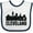White and Navy, variant on Inktastic Cleveland Skyline Grunge Boys or Girls Baby Bib