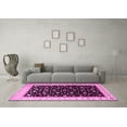 thumbnail image 3 of Ahgly Company Indoor Square Persian Pink Traditional Area Rugs, 3' Square, 3 of 4