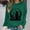 Army Green, variant on Molidfa Women’s Halloween Oversized Witch Moon Crew Sweatshirt