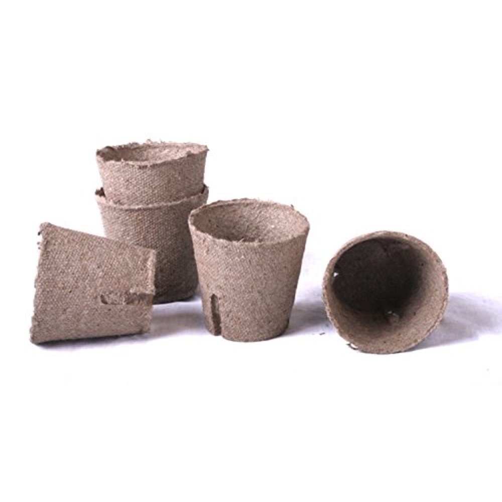 100 NEW Round Jiffy Peat Pots Size 2x2 Pots Are 2 Inch Round At the Top and 2 Inch Deep