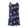 thumbnail image 5 of SELONE Sundresses for Women Plus Size Dress for Women Graphic Casual Crewneck Halter Sleeveless Vacation Bikini wear Coverups Short Summer Fashion Beach Classy Y2K Soft Basic Navy XL, 5 of 5