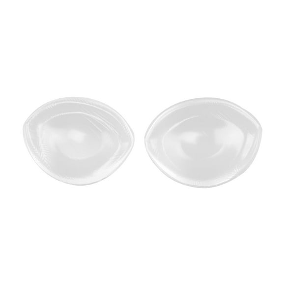 Yinanstore 2 Pieces Women Silicone Bra Insert Pads, Enhancers Pads Swimsuit Lift Pads, Push up Sticky Bra Cups for Sports Dancing , Transparent , L L