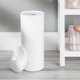 thumbnail image 2 of Portarrollos de papel higiénico InterDesign The Kent Collection, color blanco, 2 of 2