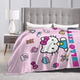 thumbnail image 5 of Hello Kitty Blanket, Super Soft Throw Blanket, Cozy Flannel Blankets For Boys Girls, Warm Blankets For Couch Sofa Bed, 40"X30", 5 of 9