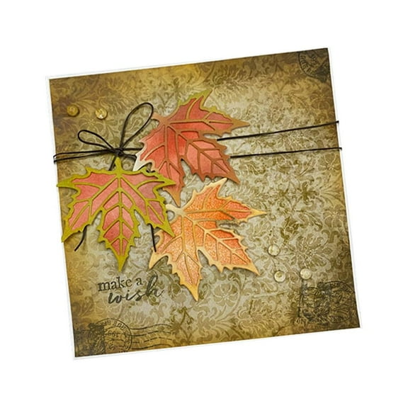 LZBRDY Maple Leaves Embossing Metal Cutting Dies for Scrapbooking Card Making Birthday Thanksgiving Christmas Craft Die Cuts Stencil