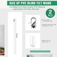 thumbnail image 2 of 2 Pvc Long Louver Rods With Hooks And Handles (12 Inches), 2 of 5